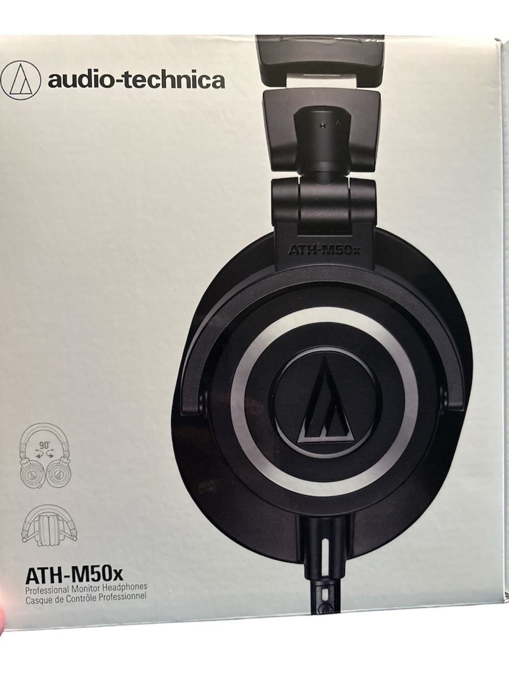 Audio-Technica ATH-M50x Monitor Headphones (Black) Cable Ties New Open Box - Picture 5 of 8